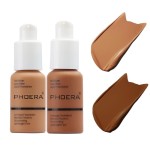 2 Pack PHOERA Foundation 108 Tan and 109 Mocha,Full Coverage Flawless Soft Matte 24 HR Oil Control Waterproof Concealer Makeup.