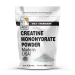 It\'s Just! - Creatine Monohydrate Powder, Pure Creatine Powder, Made in USA, 3rd Party Lab Tested, 5g Per Serving, Scoop Included, No Fillers, No Added Flavor (Unflavored, 500g / 100 Servings)