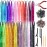 Hair Tinsel Kit (48 Inch 25 Colors 5000 Strands), Glitter Tinsel Hair Extensions with Tinsel Beads, Heat Resistant Fairy Hair Tinsel Kit with Hair Tinsel Tool for Women Girls Daily Parties Festival
