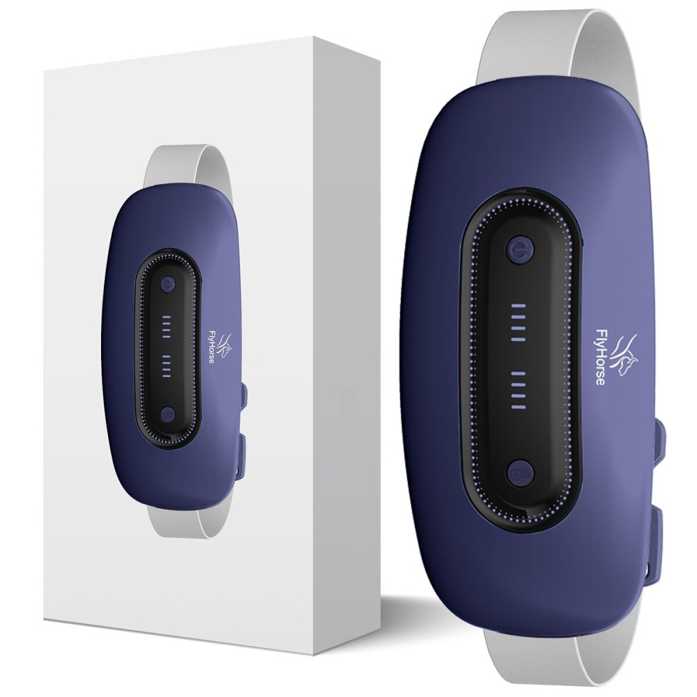 Electric Heating Pad,Portable Cordless Menstrual Heating Pad with 4 Heat Levels and 4 Massage Modes, Fast Large Heating Belly Wrap Belt(Navy Blue)