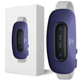 Electric Heating Pad,Portable Cordless Menstrual Heating Pad with 4 Heat Levels and 4 Massage Modes, Fast Large Heating Belly Wrap Belt(Navy Blue)