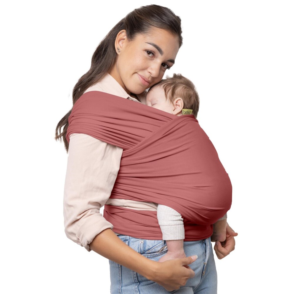 Boba Baby Wrap Carrier - Original Baby Sling Carrier for Newborns (7-35 lbs), Soft, Secure, Hands-Free & Ergonomic, Ideal for Comfortable Bonding, New Parents (Dusty Pink)