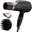 Panasonic Nanoe Salon Hair Dryer, Oscillating QuickDry Nozzle, Blow Dryer with Diffuser, Concentrator Attachments, 3 Speed Heat Settings for Styling and Healthy Hair - EH-ANA6HN (Black/ Pink Gold)