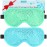 BeeVines Gel Eye Mask, 2 Pack Cooling Ice Masks for Puffy Eyes for Men & Women, Cold & Warm Compress for Post Surgery, Puffiness, Allergies, Sinuses & Migraines Treatment(Blue & Green)