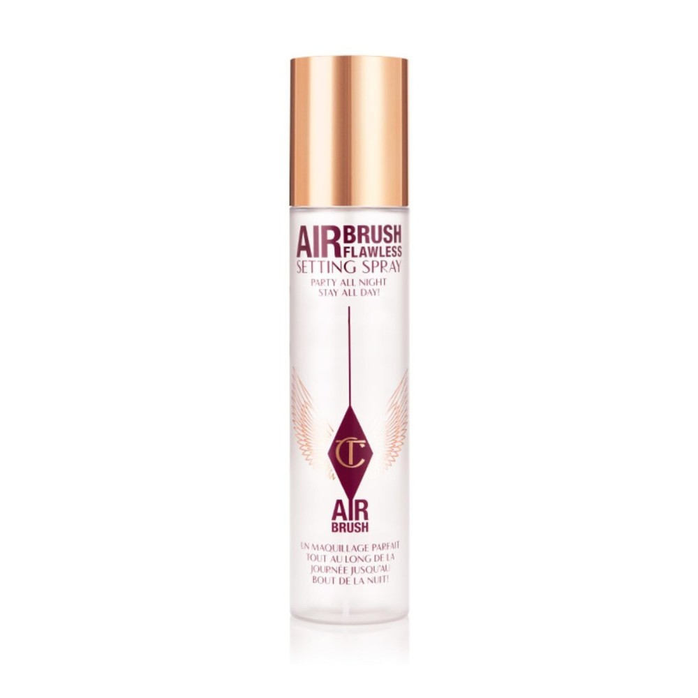 Charlotte Tilbury Airbrush Flawless Setting Spray - Ultra-Fine Hydrating Mist to Prime & Set Face Makeup For Up to 16Hr - Soothes, Blurs Pores & Calms Skin (200ml)