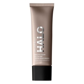 Smashbox Halo Healthy Glow All-In-One Tinted Moisturizer SPF 25 | Hydrating, Long Wearing, Tinted Moisturizer with SPF | Hyaluronic Acid, Tan Medium Dark