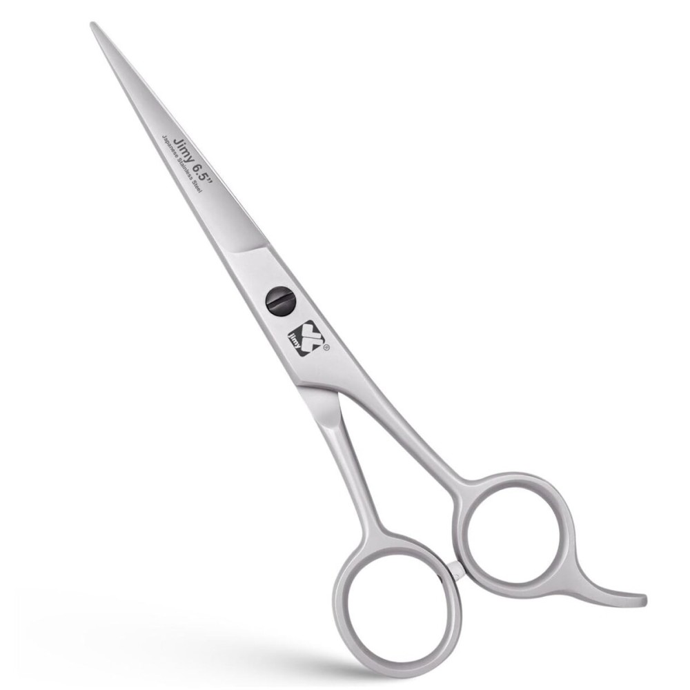 Jimy 6.5 Hair Scissors Professional - Ultra Sharp Razor Edge Stainless-Steel Scissors to Cut Hair - Ergonomic Design Salon Quality Hair Shears for Men, Women & Barbers
