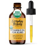 Organic Vitamin E Oil for Scars - All Natural & Vegan Skin Moisturizer 2.02oz - Light & Unscented Great for Scars After Surgery - Reduce Wrinkles, Anti Aging, Lighten Dark Spots -Face, Skin & All Over