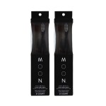 MOON Soft Bristle Toothbrush 2 x 2-Pack - 4 Extra Soft Toothbrushes for Adults, Gums & Teeth-Friendly - 720 Tapered Ultra-Fine Bristles per Brush for Gentle Deep Cleaning