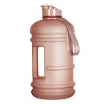 TOOFEEL 2 Liter Water Bottles - Half Gallon Water Bottle BPA Free - Ideal for Gym, Big Water Jug, Reusable Sports Bottle with Measurements Marked Drink Container - 2.2L 74oz Matte Pink Water Jugs