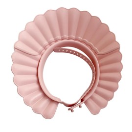 HOOYEE Safe Shampoo Shower Bathing Protection Bath Cap Soft Adjustable Visor Hat for Toddler, Baby, Kids, Children  (Pink Lotus)