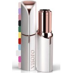 Facial Hair Removal for Women | Electric Razor Device Small Mustache Dermaplaning Remover Tools Tweezers Epilator Trimmer Face Dermaplane Shavers Beauty Gadgets Set Accessories by VISOFO (Coral)