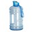 TOOFEEL 2.2 Liters Gym Big Sports Water Bottles for Men - Reusable BPA Free Plastic Clear Water Jug - Unique Water Bottles, Comfurtable to Touch and Easy to Clearn - Transparent Light Blue