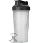 Mr. Pen- Shaker Bottles for Protein Mixes, 28 oz, 1 Pack, Clear, Protein Shaker Bottle with Wire Whisk Ball, Blender Bottle
