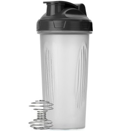 Mr. Pen- Shaker Bottles for Protein Mixes, 28 oz, 1 Pack, Clear, Protein Shaker Bottle with Wire Whisk Ball, Blender Bottle