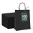 GSSUSA 100 Pack 8x4.25x10 Black Paper Gift Bags with Handles Bulk for Small Businesses, Sturdy Grocery & Retail, Birthday Wedding Party Favor Craft Bag