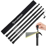 Green Elephant Camping Tarp Poles - Adjustable Aluminum Telescoping Tent Poles for Tarps, Canopy & Awning - Heavy Duty Collapsible Pole Set of 4 - Extends 8ft, Shrinks to 2ft - Caravan & Beach Shade