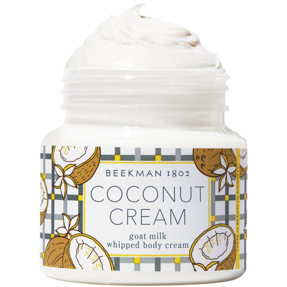 Beekman 1802 Whipped Body Cream - Moisturizes & Softens Skin with Goat Milk, Mango Seed Butter & Vitamin E - 8 oz - Coconut Cream