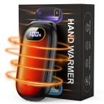 Hand Warmers Rechargeable - Dual Sided Heating Electric Hand Warmers with LED Display, 15Hrs Warmth, 4 Levels Pocket Heater for Outdoor, Hunting, Golf, Camping, Gifts for Men/Women