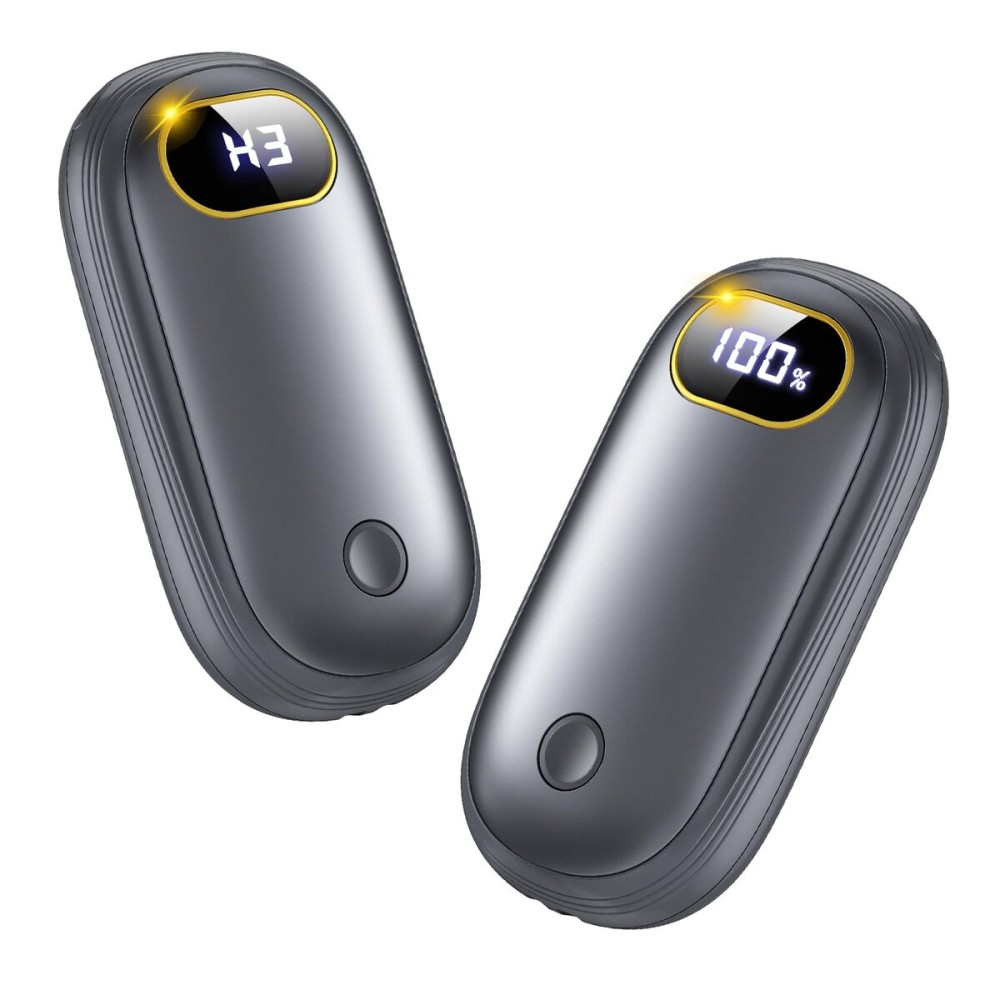 Hand Warmers Rechargeable, 14000mAh Electric Hand Warmer 2 Pack Dual-Sided Heating 17Hrs Warmth Max 131 USB-C Portable Pocket Heater for Raynauds, Hunting, Golf, Camping