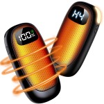 Hand Warmers Rechargeable-Electric Hand Warmers, Max 16 Hrs Warmth Up to 127, LED Display & Flashlight, Dual-Side Heating Portable Heater, Hunting Camping Essentials, Gifts for Men Women Raynauds