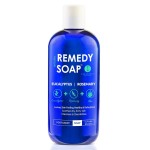 Truremedy Naturals Eucalyptus Rosemary Body Wash - Therapeutic and Relaxing Body Wash for Men and Women - Hydrating and Soothing Shower Gel - Organic Eucalyptus, Rosemary, Jojoba, Aloe - 12oz