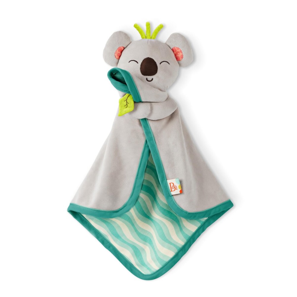 B. Toys - Koala Security Blanket with Crinkle Sensory Features - Soft Cotton Plush Baby Lovey for Newborns & Infants - Cuddly Animal Baby Toys with Easy - Grip Design for Comfort & Development