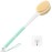 Back Scrubber Body Shower Brush: Anti Slip Long Handle Bath Brush with Stiff and Soft Bristles - Showering Exfoliator Wet or Dry Brushing for Women, Men, Elderly (Mint Green)