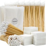 PINGMIC Gun Cleaning Supplies - Gun Cleaning Patches 600PCS and Gun Cleaning Swabs 600PCS, 6 Long Cotton Swabs, 2 x 2 Lint Free Gun Cleaning Cloth Fit Most Caliber Firearms