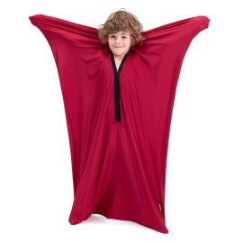 SANHO Sensory Sock Body Sock,X-Large,Good for Height:62-73,Perfect for Children with Sensory Processing Disorder,Updated Version,Wine Red