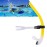 Focevi Swim Snorkel for Lap Swimming,Adult Swimmers Snorkeling Gear for Swimming Snorkel Training in Pool and Open Water,Snorkle Center Mount Silicone Mouthpiece One-Way Purge Valve
