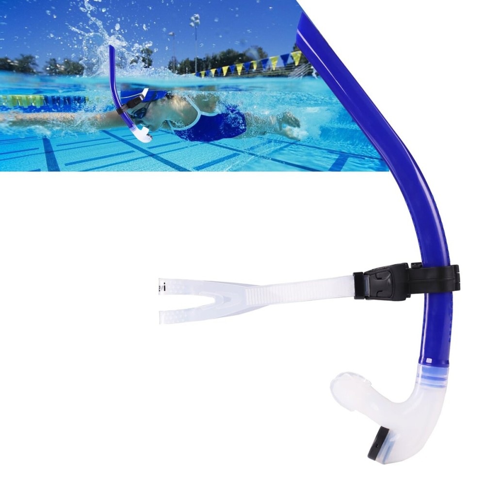 Focevi Swim Snorkel for Lap Swimming,Adult Swimmers Snorkeling Gear for Swimming Snorkel Training in Pool and Open Water,Snorkle Center Mount Silicone Mouthpiece One-Way Purge Valve
