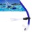Focevi Swim Snorkel for Lap Swimming,Adult Swimmers Snorkeling Gear for Swimming Snorkel Training in Pool and Open Water,Snorkle Center Mount Silicone Mouthpiece One-Way Purge Valve
