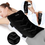 REVIX Extra Large Ice Pack for Back, 13 x 21 Reusable Gel Cold Pack Wrap for Full Back, Hip, and Leg Relief, XXL Cold Compress for Muscle Soreness, Fatigue, and Everyday Recovery, Black