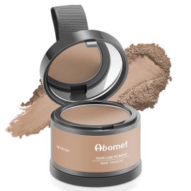 Root Touch Up Instantly Gray Hair Coverage and Hairline Powder, Conceal Hair Loss and Thinning For Women and Men, Hair Fibers (Light Brown)