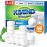 Ksend Toilet Bowl Cleaner Tablets - 40 PCS Automatic Bleach Toilet Cleaner Tablets, Slow-Releasing Deodorizing & Descaling, Powerful Bathroom Tank Cleaner