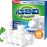Ksend Toilet Bowl Cleaner Tablets - 60 PCS Automatic Bleach Toilet Cleaner Tablets, Slow-Releasing Deodorizing & Descaling, Powerful Bathroom Tank Cleaner