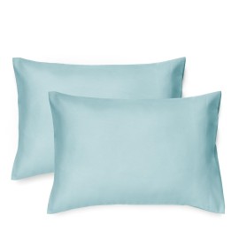 EXQ Home Toddler Pillowcases 13x18 Travel Pillow Case Set of 2, Small Pillow Case Fits Baby Pillow Sized 12x16, 13x18, Kids Pillowcases 2 Pack Machine Washable (Blue Coral)