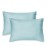 EXQ Home Toddler Pillowcases 13x18 Travel Pillow Case Set of 2, Small Pillow Case Fits Baby Pillow Sized 12x16, 13x18, Kids Pillowcases 2 Pack Machine Washable (Blue Coral)
