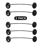 Refrigerator Door Lock, File Drawer Lock, Freezer Door Lock and Child Safety Cabinet Lock by REZIPO Black (5)