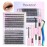 Pawotence Lash Extension Kit DIY 280pcs Individual 30D 40D Cluster, Eyelash Bond and Seal, Lash Remover & Tweezers for Self Use, Black (30D&40D, 9-16mm, All Kit)