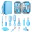 Baby Grooming and Health Kit, Lictin Nursery Care Kit, Newborn Safety Health Care Set with Hair Brush,Comb,Nail Clippers and More for Newborn Infant Toddlers Baby Boys,Baby Blue