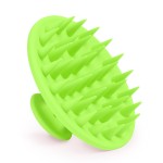 Meartchy Silicone Scalp Massager Shampoo Brush, Scalp Brush for Hair Growth & Dandruff Removal, Hair Scrubber Scalp Stimulator Exfoliator Brush with Soft Bristles for Wet Dry Scalp Care (Green)