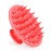 Meartchy Silicone Scalp Massager Shampoo Brush, Scalp Brush for Hair Growth & Dandruff Removal, Hair Scrubber Scalp Stimulator Exfoliator Brush with Soft Bristles for Wet Dry Scalp Care (Rose Red)