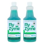 Kinzua Environmental Fly-Zyme, Highly Concentrated Enzyme Drain Cleaner for Pipes, Drain Gel for Fruit Flies, Organic Waste Degrader & Odor Neutralizer, 32 fl oz, Pack of 2