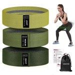 KANGFITER Non-Slip Fabric Resistance Bands for Working Out, Loop Exercise Bands for Booty Leg, Butt, Glute, Stretch Workout Bands for Women & Men, Hip Elastic Bands for Home Gym Fitness, Yoga, Pilates