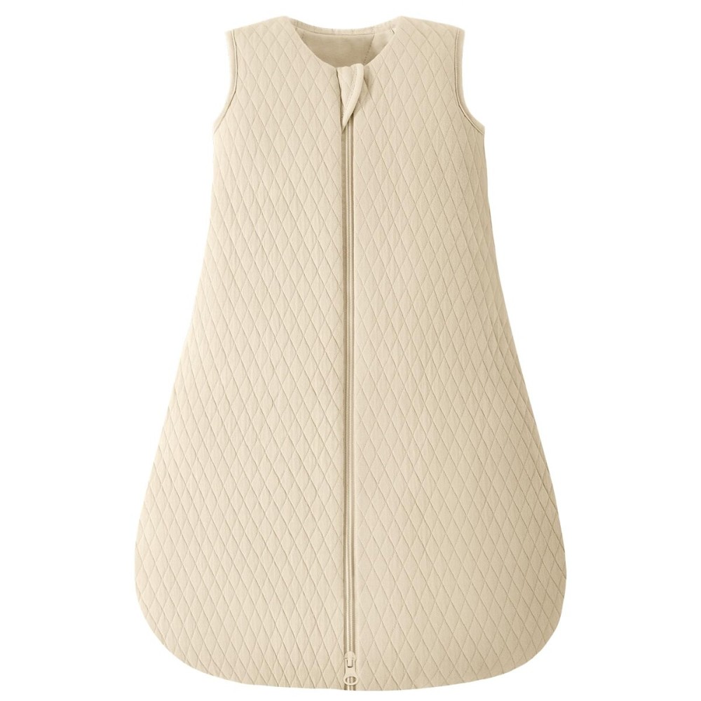 Yoofoss Baby Sleep Sack 0-6 Months TOG 2.5 Winter Baby Wearable Blanket, 100% Organic Cotton Infant Sleeping Sack 2-Way Zipper Warm Quilted Sleep Sack