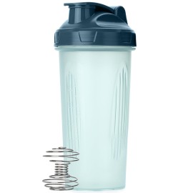 Mr. Pen- Shaker Bottles for Protein Mixes, 28 oz, 1 Pack, Clear, Protein Shaker Bottle with Wire Whisk Ball, Blender Bottle