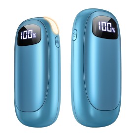 Hand Warmers Rechargeable 2 Pack, Electric Dual-Sided Heating with LED Display & Flashlight, Max 127, 13Hrs Long Lasting Pocket Heater for Raynauds, Hunting Essentials, Golf Gifts for Men Women