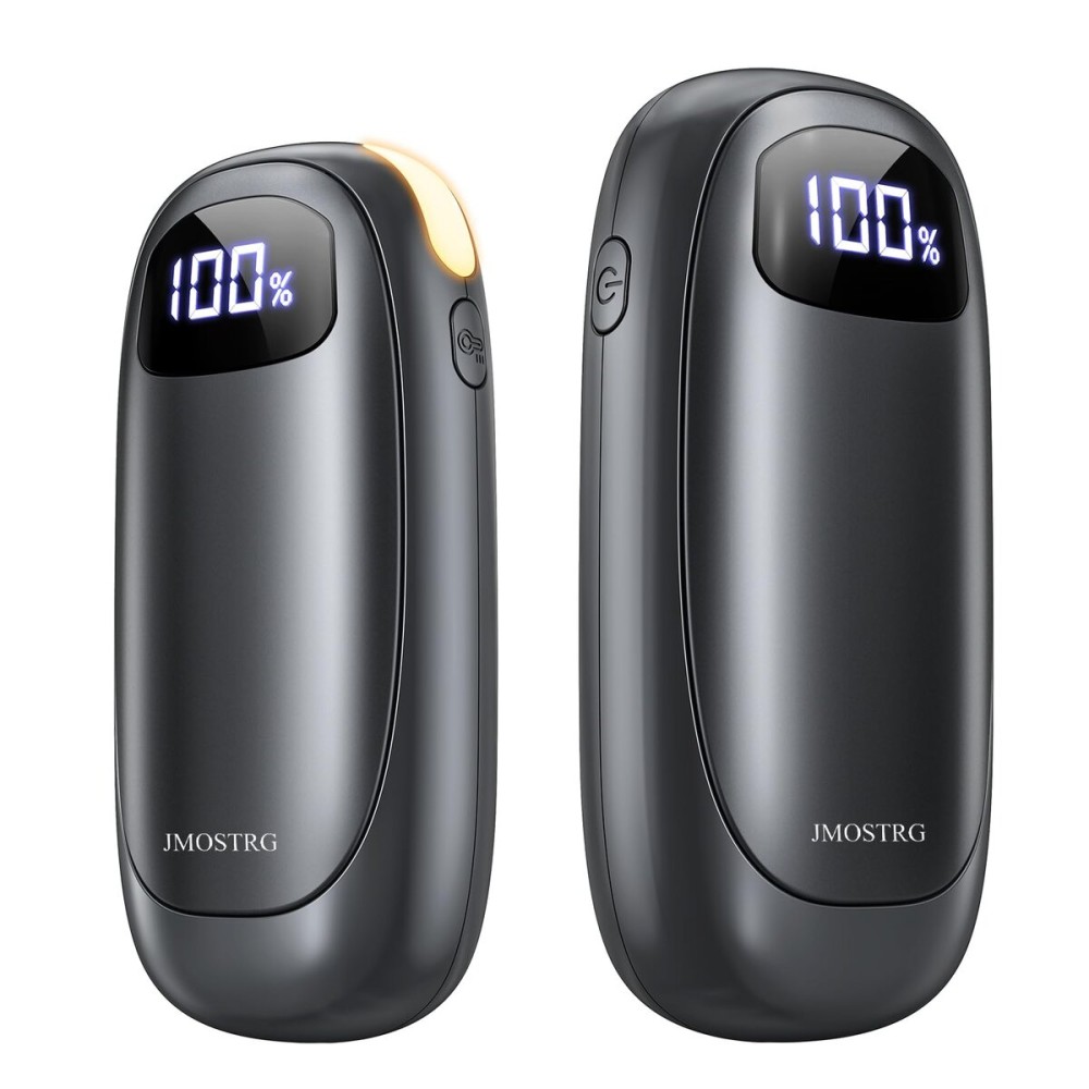 Hand Warmers Rechargeable 2 Pack, Electric Dual-Sided Heating with LED Display & Flashlight, Max 127, 13Hrs Long Lasting Pocket Heater for Raynauds, Hunting Essentials, Golf Gifts for Men Women